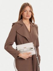 Guess Torebka Gregoria HWBG85 46200 Biały. Białe listonoszki damskie Guess, z aplikacjami, ze skóry, bez dodatków. Za 339.99 zł.