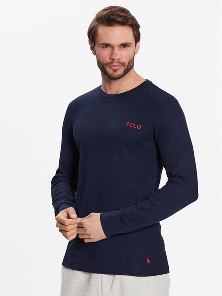Polo Ralph Lauren Longsleeve 714899615002 Granatowy Regular Fit. Niebieskie bluzki z długim rękawem męskie Polo Ralph Lauren, m, bez wzorów, z bawełny, bez kołnierzyka. Za 189.99 zł.