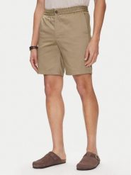 AMI Paris Szorty materiałowe HSO303.CO0103 Khaki Regular Fit. Brązowe szorty męskie AMI PARIS, m, bez wzorów, z bawełny. Za 999.99 zł.