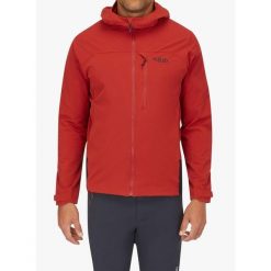 Kurtka softshell męska Rab Torque Jacket. Czerwone kurtki męskie RAB, m, bez wzorów, z softshellu, trekkingowe. Za 592.99 zł.