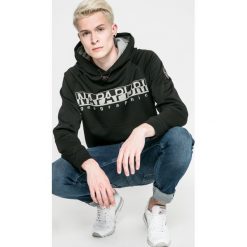 Napapijri - Bluza. Szare bluzy męskie marki Napapijri, z nadrukiem, z bawełny. W wyprzedaży za 399.90 zł.