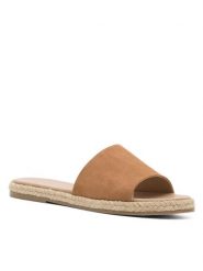 Lasocki Klapki AREZZO EST-DOBRAWA-07 Brązowy. Brązowe klapki damskie Lasocki, bez wzorów, ze skóry, bez obcasa. Za 83.99 zł.