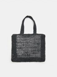 Torebka shopper - czarny. Czarne torebki shopper damskie Sinsay, bez wzorów, bez dodatków. Za 59.99 zł.