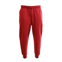 Spodnie sportowe męskie Nike FJ7779687. Czerwone spodnie sportowe męskie Nike, m, bez wzorów, z bawełny, na fitness i siłownię. Za 331.00 zł.