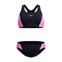Strój kąpielowy damski dwuczęściowy Speedo Colourblock Splice 2.0. Czarne bikini damskie Speedo, m, bez wzorów. Za 292.95 zł.