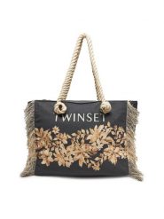 TWINSET Torebka 251LB7AAA Czarny. Czarne torebki do ręki damskie Twinset, bez wzorów, z materiału, bez dodatków. Za 399.99 zł.