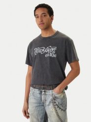 Versace Jeans Couture T-Shirt 80GAHB02 CJB02 Czarny Regular Fit. Czarne koszulki polo męskie Versace Jeans Couture, l, bez wzorów, z bawełny, bez ramiączek. Za 772.99 zł.