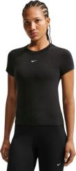 Nike Koszulka damska Nike Sportswear Chill Knit czarna FV5508 010 XL. Czarne t-shirty damskie Nike, xl, bez wzorów, bez kołnierzyka. Za 140.38 zł.