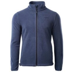 Polar męski Hi-Tec Henis - granatowy, Rozmiar L. Niebieskie bluzy męskie Hi-tec, l, bez wzorów, z materiału, bez kaptura. Za 104.99 zł.