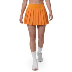 Damskie spódnico-spodenki tenisowe Siroko Flow Femme-W Orange. Brązowe szorty sportowe damskie SIROKO, bez wzorów, z tkaniny, sportowe, tenisowe. Za 212.00 zł.