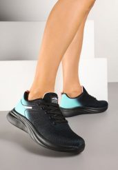 Czarno-Miętowe Buty Sportowe z Efektem Ombre na Podeszwie z Pianki Elanielia. Czarne obuwie sportowe damskie Renee, bez wzorów, z jeansu. Za 99.99 zł.