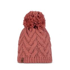 Czapka dzianinowa i polarowa dla kobiet Buff Caryn. Czerwone czapki i kapelusze damskie Buff, na zimę, bez wzorów, z dzianiny, eleganckie. Za 142.30 zł.