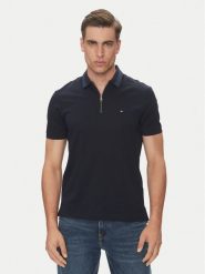 Tommy Hilfiger Polo MW0MW38473 Granatowy Regular Fit. Niebieskie koszulki polo męskie Tommy Hilfiger, l, bez wzorów, z bawełny, bez ramiączek. Za 309.99 zł.