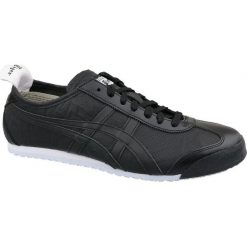Asics czarne Buty Onitsuka Tiger Mexico 66 U 1183A443-001. Czarne obuwie sportowe damskie Asics, bez wzorów, z materiału. W wyprzedaży za 399.00 zł.