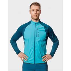 Bluza trekkingowa męska Halti Tracks X-Stretch. Niebieskie bluzy męskie Halti, l, bez wzorów, bez kaptura. Za 794.99 zł.