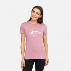 T-shirt damski VIKING Lenta Bamboo Light Lady. Czerwone t-shirty damskie Viking, s, bez wzorów, z elastanu, bez kołnierzyka. Za 232.50 zł.
