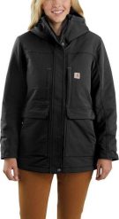 Carhartt Kurtka Carhartt Super Dux Canvas Coat Black. Brązowe kurtki damskie Carhartt, bez wzorów, bez kaptura. Za 756.15 zł.