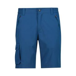 Bermudy z kieszeniami cargo CMP Stretch. Niebieskie szorty męskie CMP, l, bez wzorów. Za 206.80 zł.