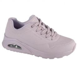 Buty do chodzenia damskie Skechers Uno-stand On Air. Fioletowe obuwie sportowe damskie Skechers, bez wzorów, z materiału, trekkingowe, Skechers Sport. Za 471.00 zł.