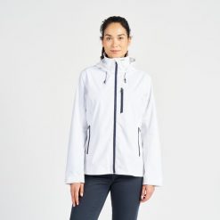 Kurtka przeciwdeszczowa damska Tribord Sailing 500. Szare kurtki damskie TRIBORD, l, bez wzorów, z polaru, bez kaptura. Za 239.99 zł.