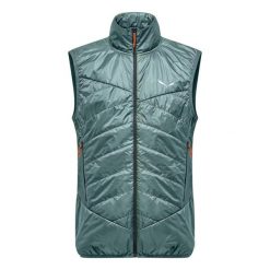 Kurtka puchowa bez rękawów Salewa Ortles Hyb Twr. Czarne kurtki męskie Salewa, l, bez wzorów, z puchu, bez kaptura. Za 703.00 zł.