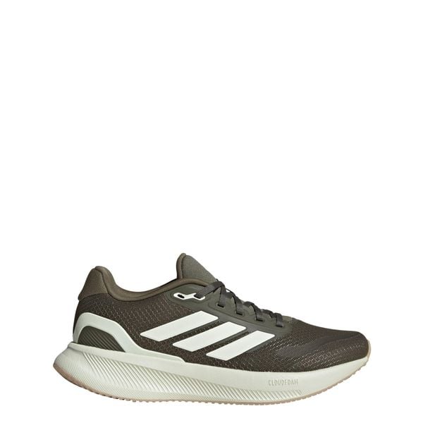 Buty Runfalcon 5 Running. Białe obuwie sportowe damskie Adidas, bez wzorów, z meshu, do biegania. Za 255.20 zł.