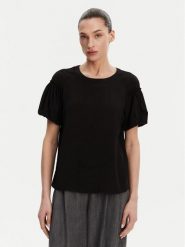 French Connection Bluzka 72LZP Czarny Regular Fit. Czarne bluzki damskie French Connection, xs, bez wzorów, z syntetyku, bez kołnierzyka, bez ramiączek. Za 159.99 zł.