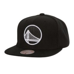Czapka typu snapback Mitchell & Ness Evergreen Golden State Warriors. Czarne czapki i kapelusze męskie Mitchell & Ness, bez wzorów, eleganckie. Za 198.50 zł.