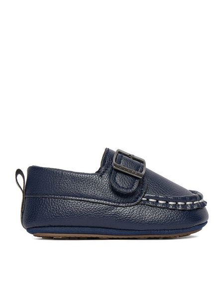 Guess Mokasyny CEO-CM250728-9 Granatowy. Niebieskie półbuty chłopięce Guess, z aplikacjami, bez zapięcia. Za 99.99 zł.