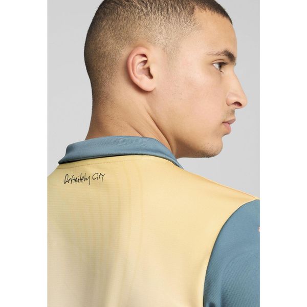 Męska koszulka Manchester City 24/25 PUMA Rosebay Bold Blue Pink. Czerwone koszulki sportowe męskie Puma, m, bez wzorów, bez kołnierzyka, bez ramiączek, do piłki nożnej. W wyprzedaży za 349.70 zł.