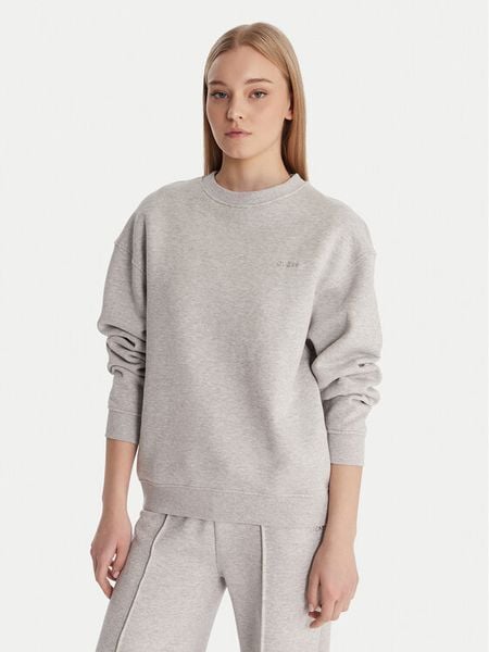 Guess Bluza V6RQ13 K9V31 Szary Regular Fit. Szare bluzy damskie Guess, l, z aplikacjami, z bawełny, bez kaptura. Za 204.99 zł.