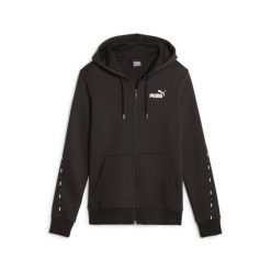 Bluza Sportowa Damska Puma Ess Tape Fz Fl. Czarne bluzy damskie Puma, m, bez wzorów, bez kaptura. W wyprzedaży za 215.35 zł.