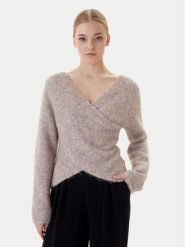 ONLY Sweter Zaggie 15376349 Beżowy Regular Fit. Brązowe swetry damskie Only, l, bez wzorów, z syntetyku, bez kołnierzyka, bez ramiączek, bez kaptura. Za 159.99 zł.