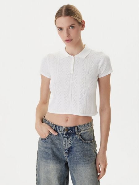 RVCA Sweter Dawn 23B071502 Biały Regular Fit. Białe swetry damskie RVCA, s, bez wzorów, z syntetyku, bez kołnierzyka, bez ramiączek, bez kaptura. Za 113.99 zł.