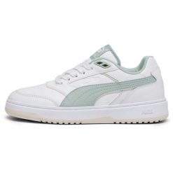 Buty sportowe Puma Doublecourt. Białe obuwie sportowe damskie Puma, bez wzorów, z materiału, trekkingowe. Za 149.00 zł.