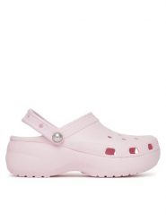 Crocs Klapki Classic Platform Pearl Clog 211231 Różowy. Czerwone klapki damskie Crocs, bez wzorów, z tworzywa sztucznego, bez obcasa. Za 189.99 zł.