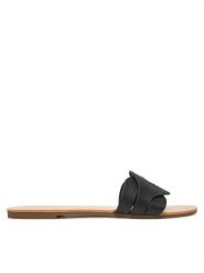 ONLY Shoes Klapki Onlfeli-6 Czarny. Czarne klapki damskie ONLY Shoes, bez wzorów, ze skóry, bez obcasa. Za 89.99 zł.