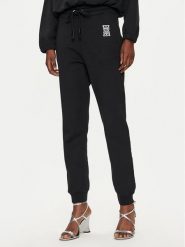 Pinko Spodnie dresowe Felpa 100371 A23C Czarny Regular Fit. Czarne spodnie dresowe damskie Pinko, l, bez wzorów, z bawełny. Za 409.99 zł.