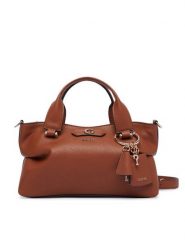 Guess Torebka Suzy Mini HWBG23 22760 Brązowy. Brązowe torebki do ręki damskie Guess, z aplikacjami, ze skóry, bez dodatków. Za 544.99 zł.