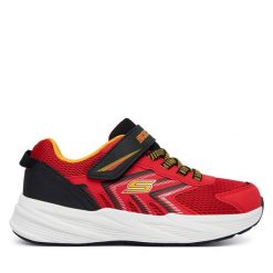 Sneakersy Skechers. Czerwone trampki i tenisówki chłopięce Skechers, bez wzorów, bez zapięcia. Za 179.99 zł.