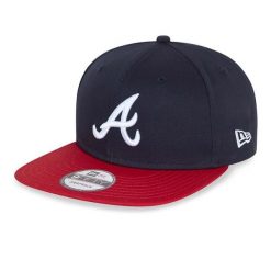 Czapka New Era 950 Atlanta Braves MLB Essential granatowo-czerwona. Czerwone czapki i kapelusze męskie New Era, bez wzorów. Za 177.62 zł.
