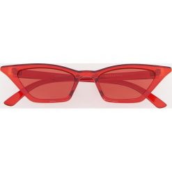 Czerwone okulary przeciwsłoneczne - Czerwony. Okulary przeciwsłoneczne damskie marki Reserved. Za 49.99 zł.