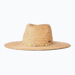 Kapelusz damski Rip Curl Premium Surf Straw Panama. Brązowe czapki i kapelusze damskie Rip Curl, na lato, bez wzorów, z materiału, eleganckie. Za 138.85 zł.