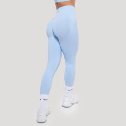 Legginsy damskie fitness bezszwowe Luma. Niebieskie legginsy damskie GYMBEAM, m, bez wzorów, z elastanu, z podwyższonym stanem, do biegania. Za 110.90 zł.