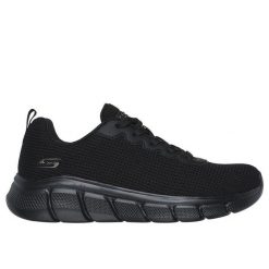 Buty do chodzenia damskie Skechers Bobs Sport B Flex. Czarne obuwie sportowe damskie Skechers, bez wzorów, z materiału, trekkingowe. Za 419.00 zł.
