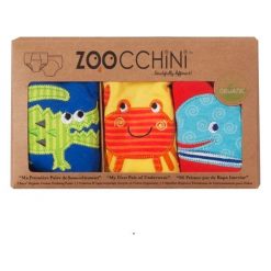 Majtki Treningowe Boy 2-3 lata. Ocean. Brązowe bielizna dla chłopców Zoocchini. Za 116.18 zł.