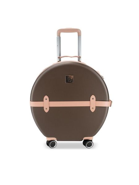 Semi Line Walizka średnia T5673-3 Brązowy. Brązowe walizki męskie Semi-line, bez wzorów, z tworzywa sztucznego, średnie. Za 249.99 zł.