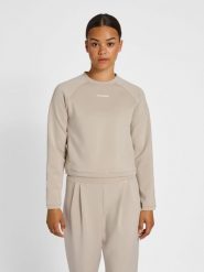 Damska krótka bluza Hummel MT Kalu. Szare bluzy damskie Hummel, na jesień, xs, bez wzorów, z elastanu, bez kaptura. Za 196.55 zł.