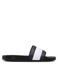 Tommy Hilfiger Klapki Rubber Th Flag Pool Slide FM0FM04263 Czarny. Czarne klapki męskie Tommy Hilfiger, z tworzywa sztucznego. Za 119.99 zł.