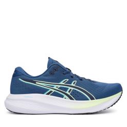 Buty do biegania Asics. Niebieskie buty sportowe męskie Asics, bez zapięcia, do biegania. Za 369.99 zł.